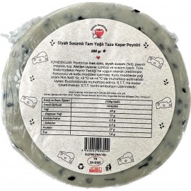 Annem Denetimde Siyah Susamlı Kaşar Peyniri 500 Gr. (Özel Üretim)