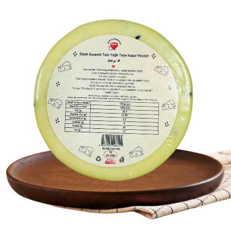 Annem Denetimde Siyah Susamlı Kaşar Peyniri 500 Gr.